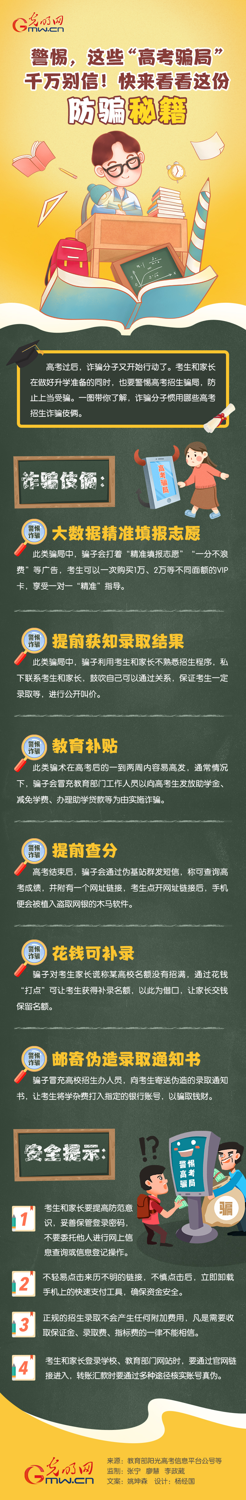 圖解丨這些“高考騙局”千萬(wàn)別信！快來(lái)看看這份防騙秘籍