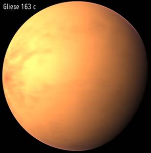 “超級地球”行星Gliese 163c，可能孕育微生命