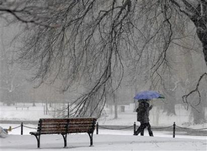 2月8日，波士頓降雪。