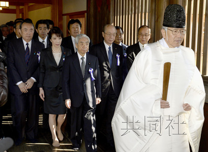 日閣僚參拜靖國神社攪動日韓關系美國促改善